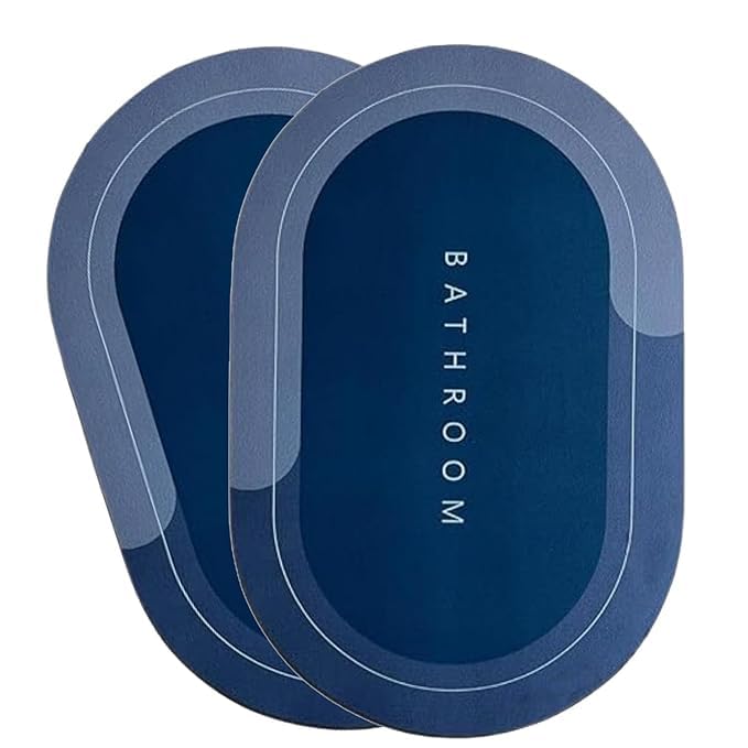 Quick Dry & Absorbent Bathroom Mat(Pack Of 2)
