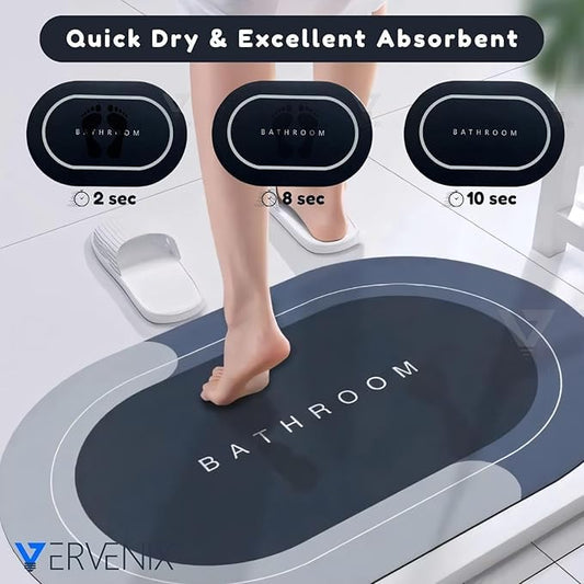 Quick Dry & Absorbent Bathroom Mat(Pack Of 2)
