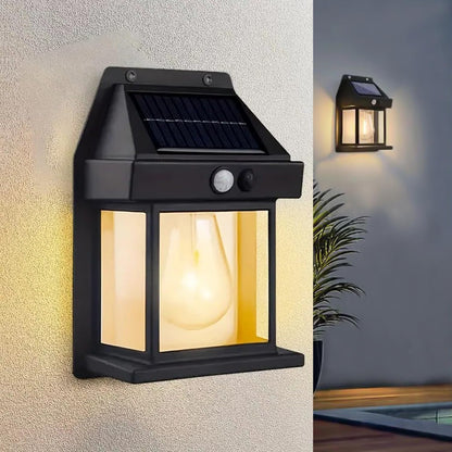 Classic Solar Wall Lantern with Motion Sensor