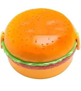 Burger Shaped Tiffin Box | Multi-Layer Food Container for Kids