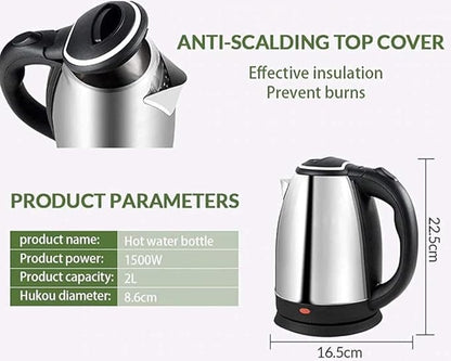 Quick Boil Stainless Steel Electric Kettle 2L