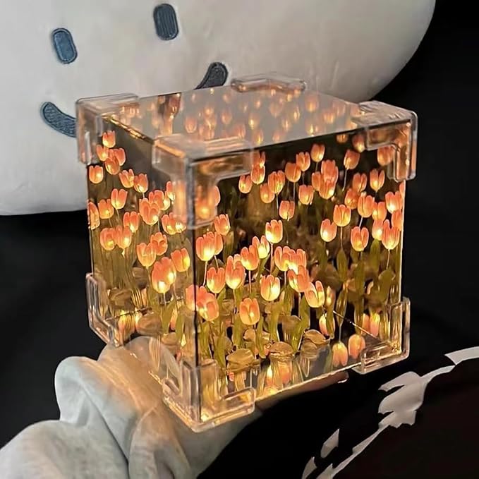 2-in-1 DIY Tulip Mirror Night Light