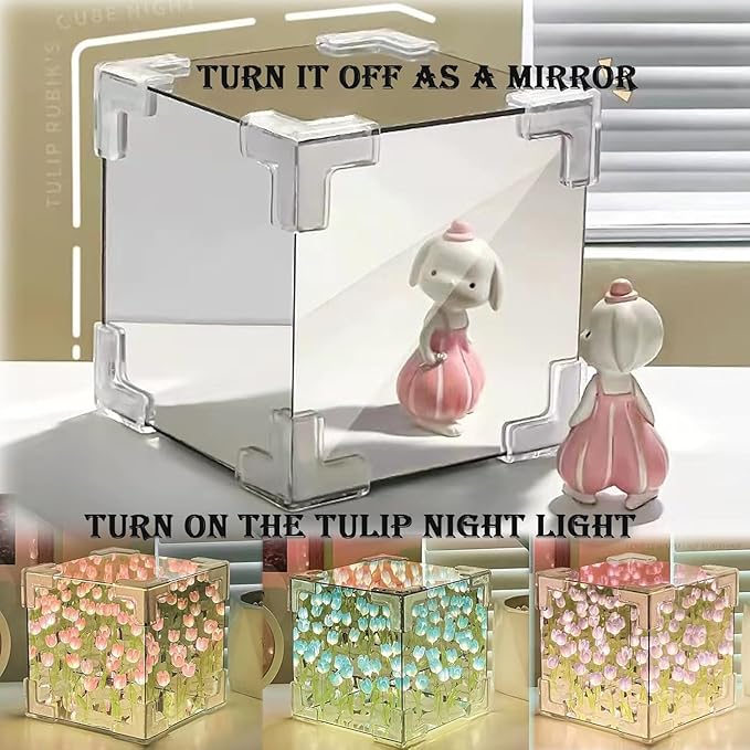 2-in-1 DIY Tulip Mirror Night Light
