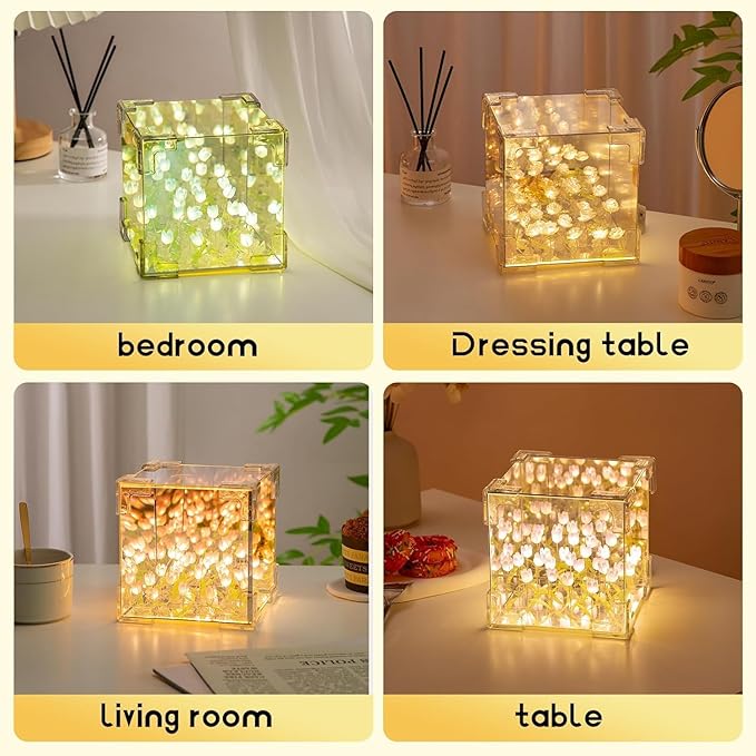 2-in-1 DIY Tulip Mirror Night Light